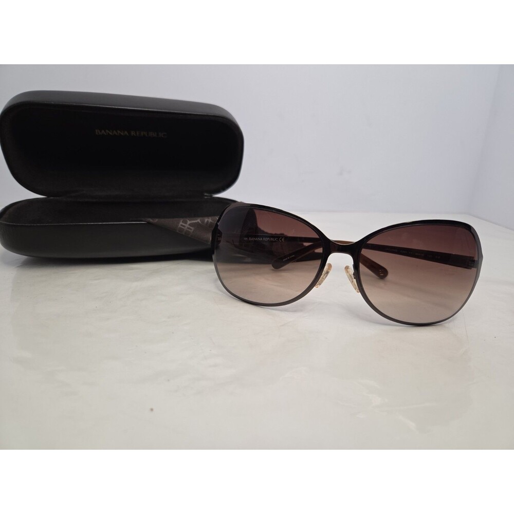 New w/Case & Cloth Banana Republic JACLYN/S Brown Tortoise Sunglasses 60-16-120